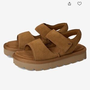 New Koolaburra by UGG Tizz sandals in suede with a chestnut